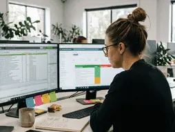 a person doing website seo audit